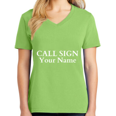 SCRAC Printed Logo - Women's V-Neck Tee Thumbnail