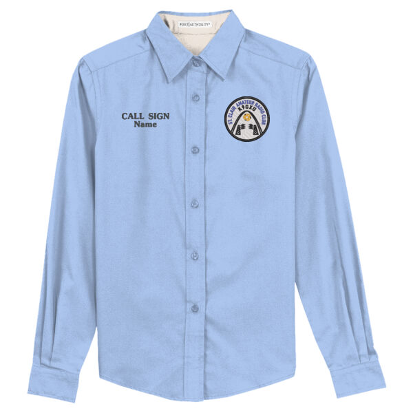 SCARC - Women's Long Sleeve Button Down Shirt Thumbnail