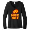 Women's Long Sleeve V Neck Tee Thumbnail